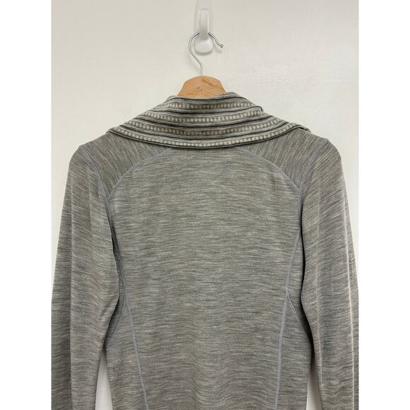 Smartwool Thermal Merino Wool Half-Zip Base Layer Thumbholes Hiking Outdoors Med - Picture 7 of 13